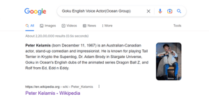 This is the Avatar Image for the Goku (Ocean Group Dub) (REPOST) AI Voice and Text to Speech Generator